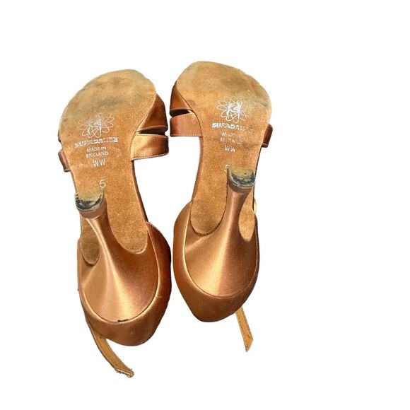 Supa Dance Dark Tan Sateen Leather designed - Picture 8 of 11